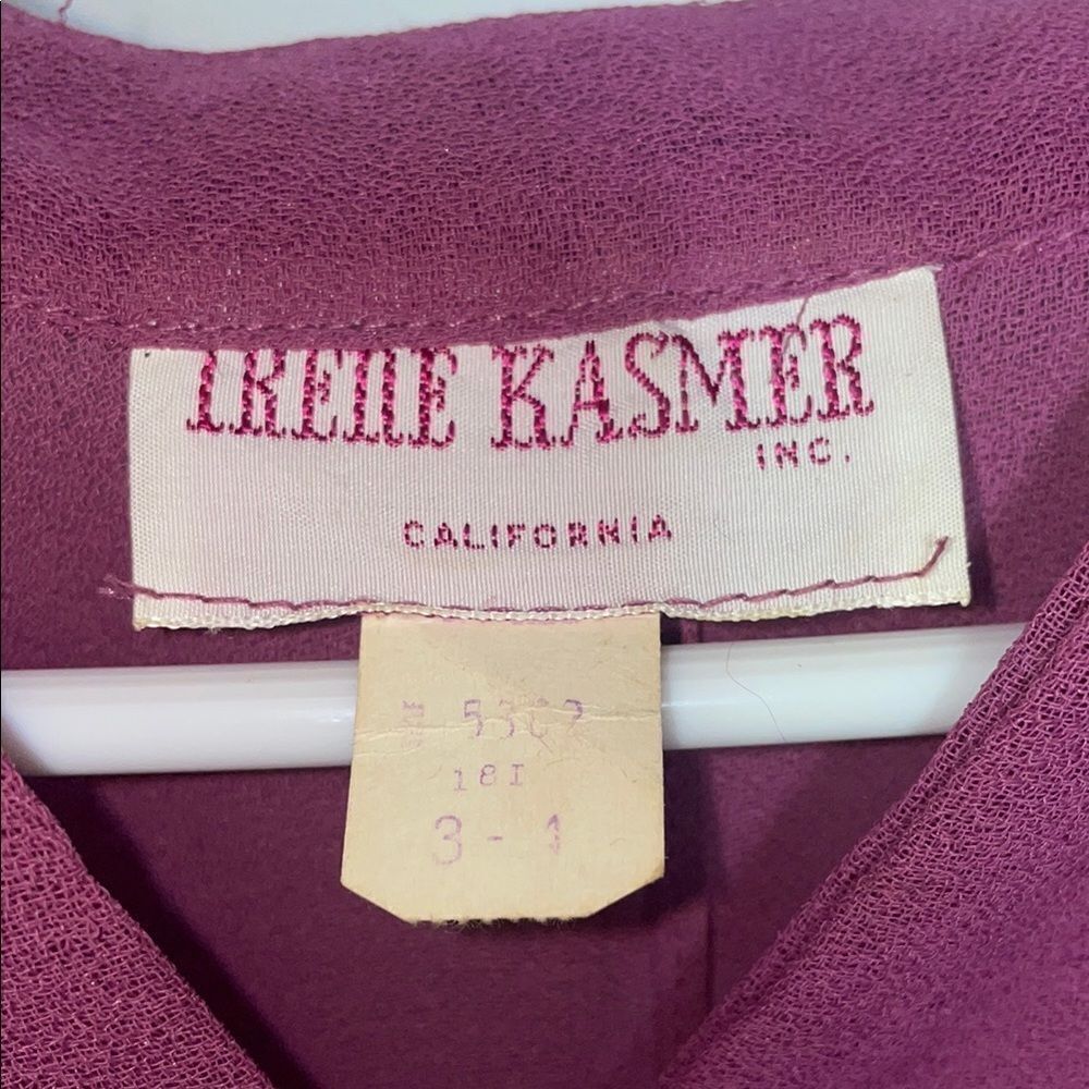 Vintage purple blouse sheer - Picture 9 of 9